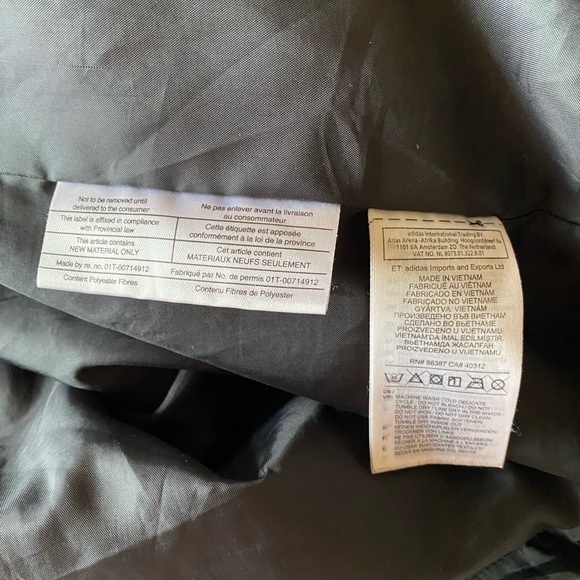 Men’s Adidas Insulated Jacket Coat Black Size 2XL - Picture 11 of 15